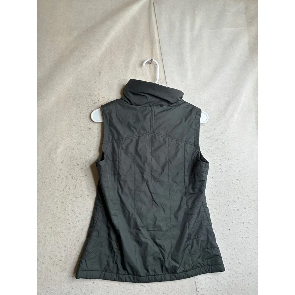 Columbia Womens Small Black Quilted Insulated Fleece Lined Full Zip Vest 7771